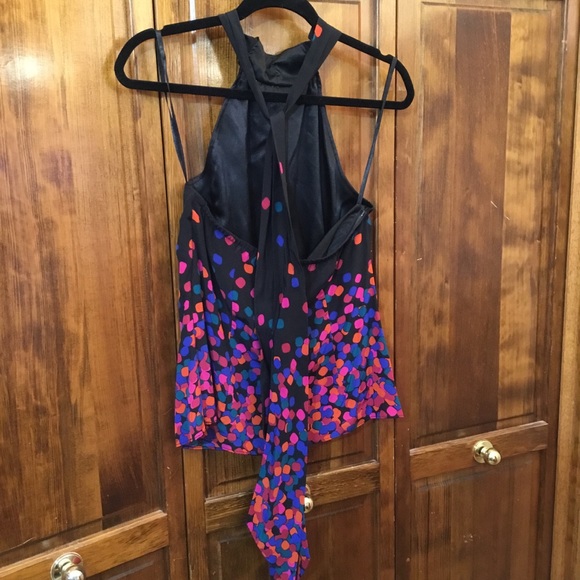 Classiques Entier sleeveless halter blouse, size SP, silk - Picture 2 of 3